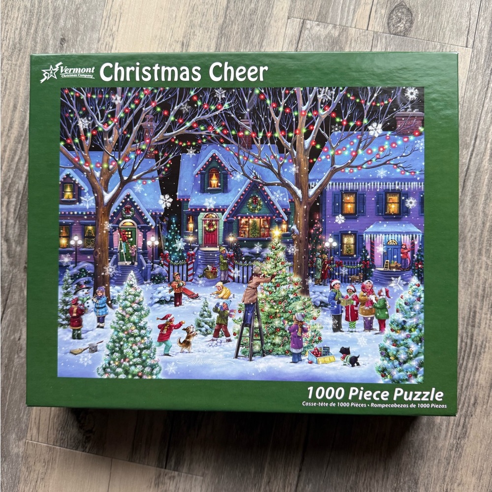 Vermont Christmas Cheer 1000 Piece Puzzle. Cross posted